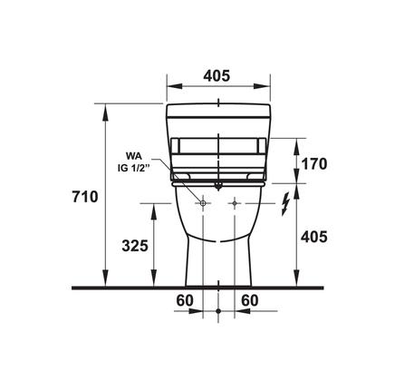 Bồn cầu một khối Darling New với Sensowash 588.45.396